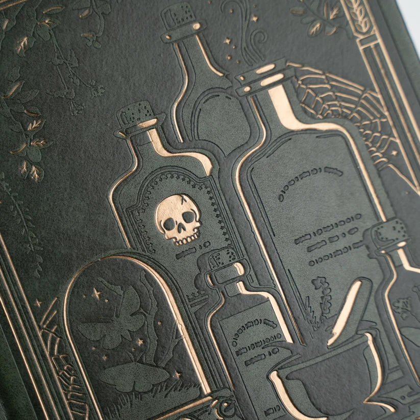 Dotted Notebook - Black dot grid - A5 - Apothecary Shelf