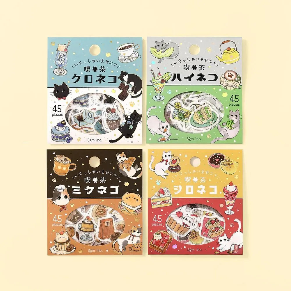 Flake stickers - Welcome Meow! - Kuroneko