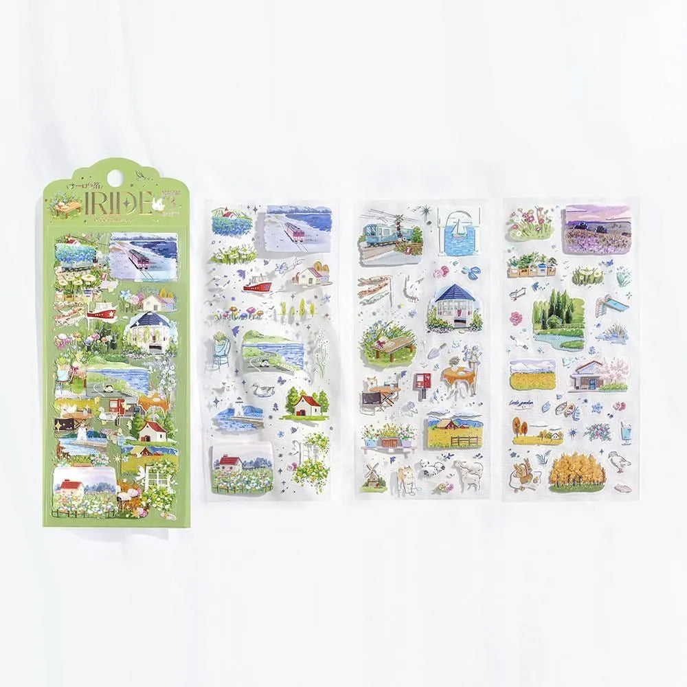Clear stickers IRIDE 3-pack - On the road