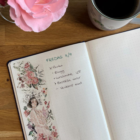 Bullet Journal - Så gör du - Daily log/weekly log. Tidformera