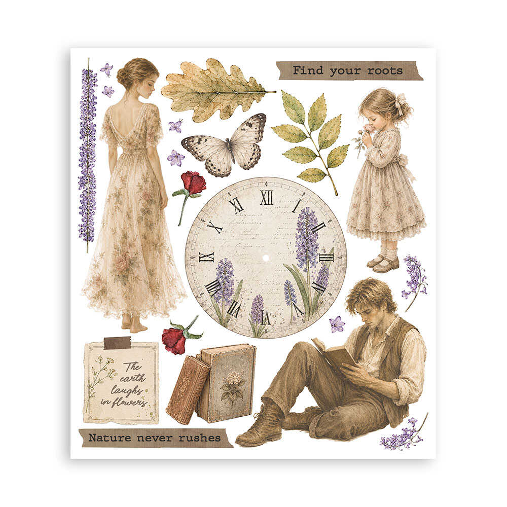 Rub-On Selection 20,5 x 23 cm - Flowers and Poems