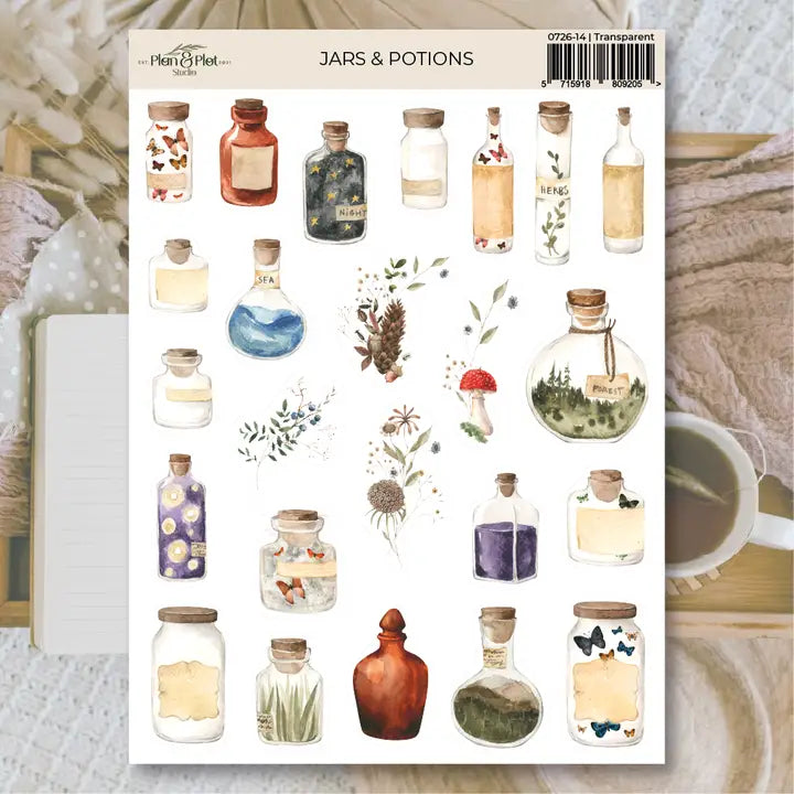 Stickers Plan & Plot Studio Vinyl - Jars & Potions