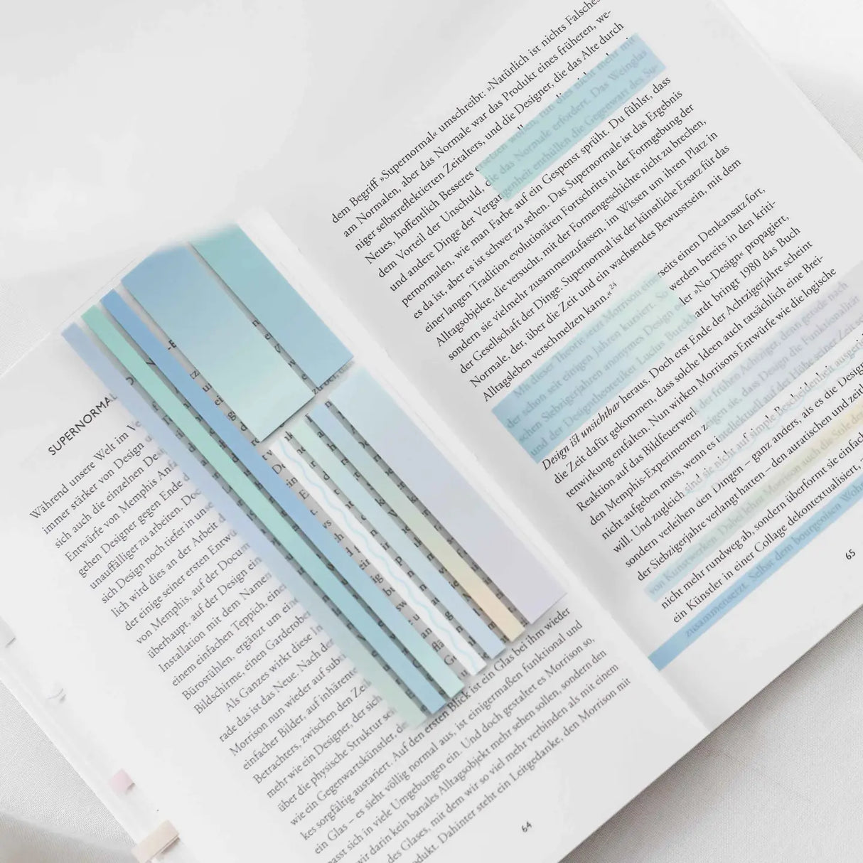 Index Highlighter Sticky notes - Ocean Blue
