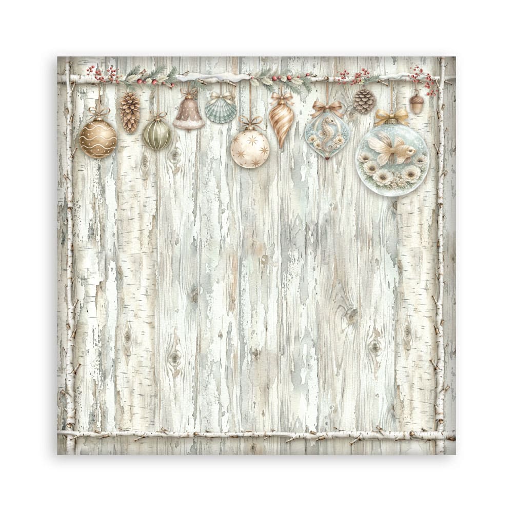 Scrapbookingpapper - Backgrounds - White Christmas