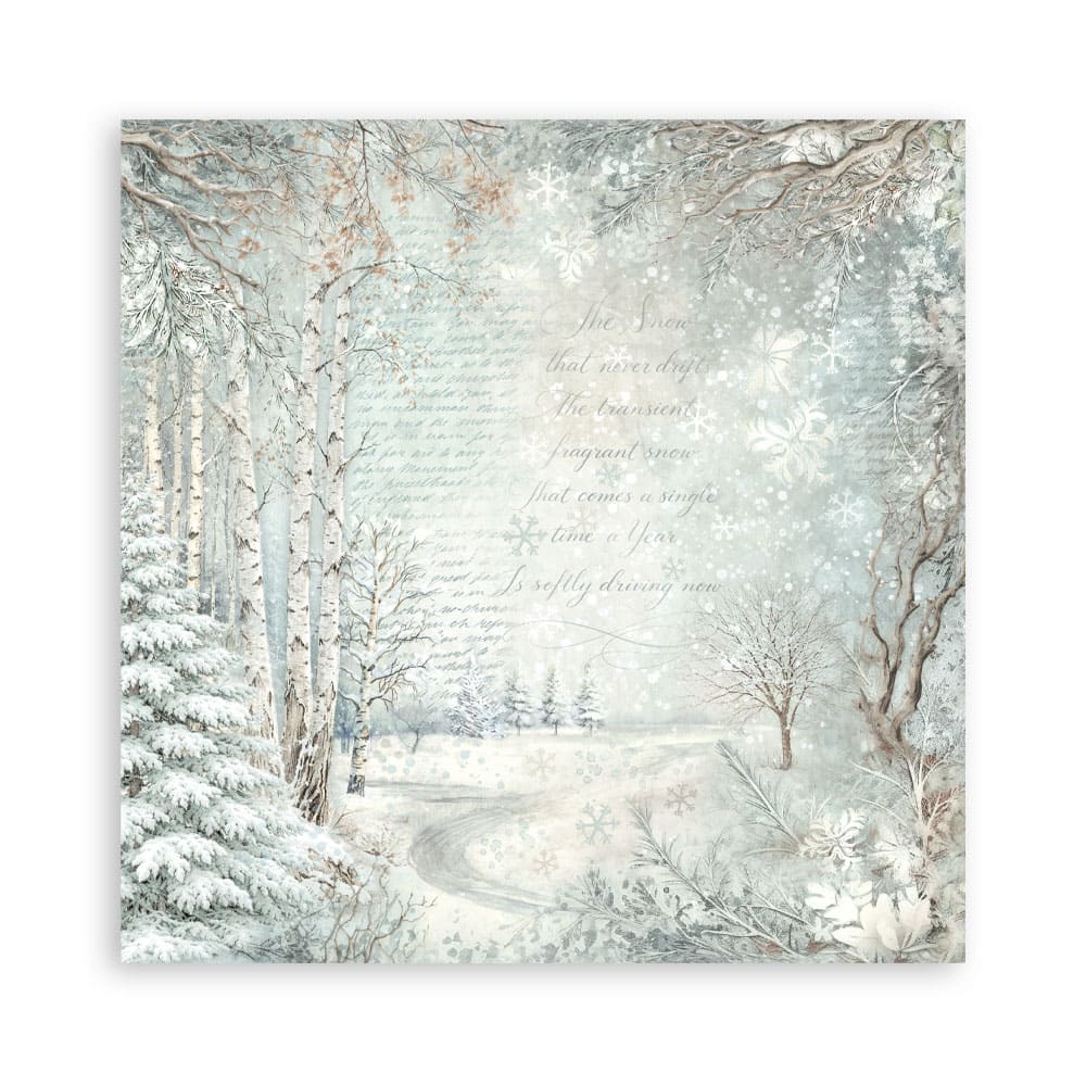Scrapbookingpapper - Backgrounds - White Christmas