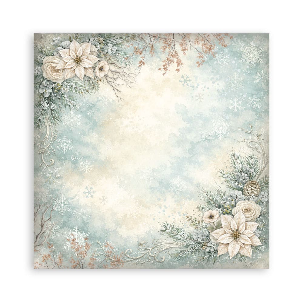 Scrapbookingpapper - Backgrounds - White Christmas