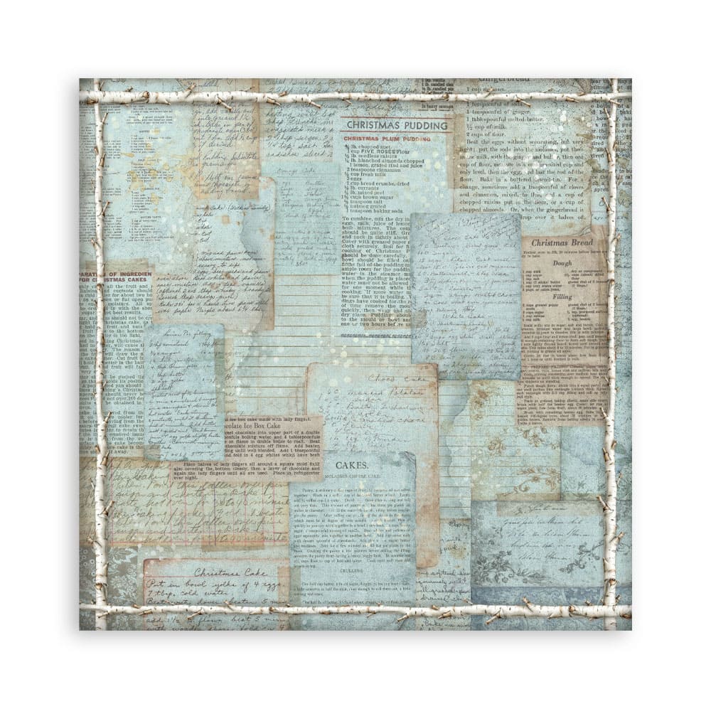 Scrapbookingpapper - Backgrounds - White Christmas