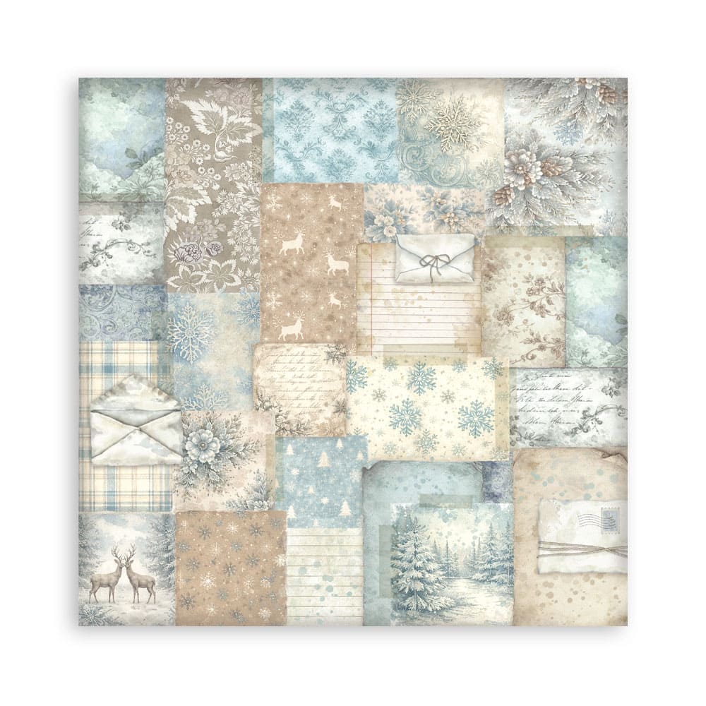 Scrapbookingpapper - Backgrounds - White Christmas