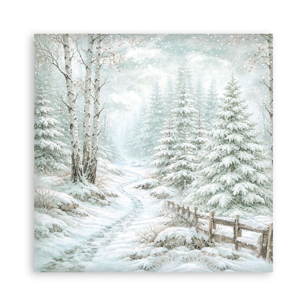 Scrapbookingpapper - Backgrounds - White Christmas