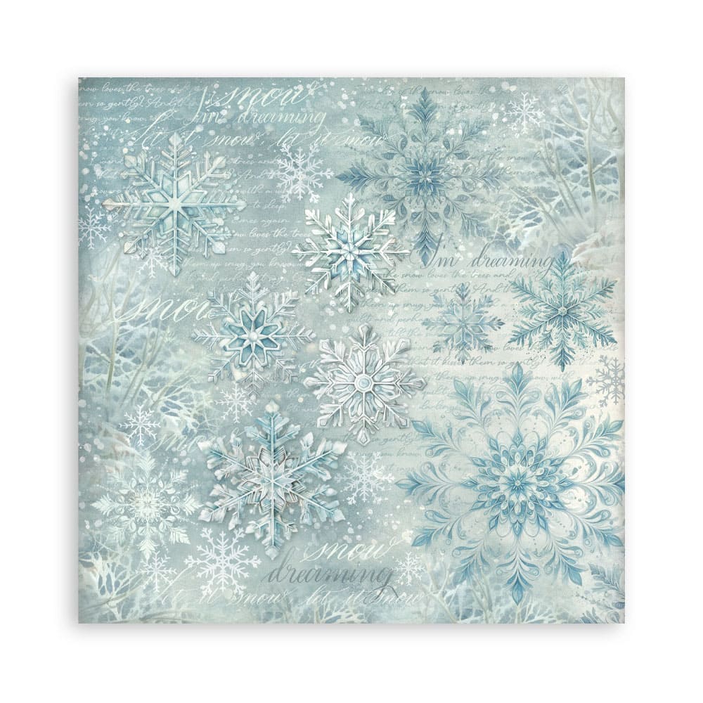 Scrapbookingpapper - Backgrounds - White Christmas