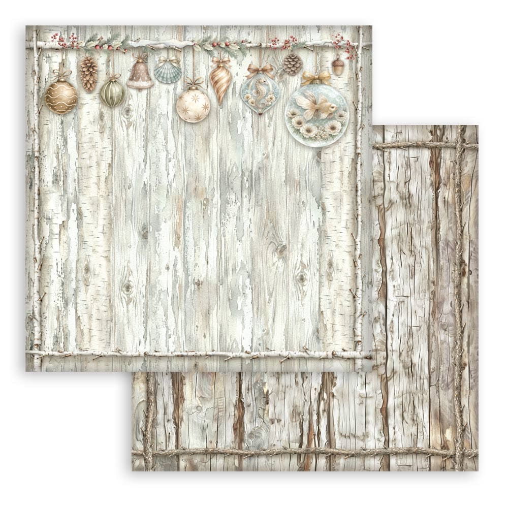 Scrapbookingpapper - Backgrounds - White Christmas