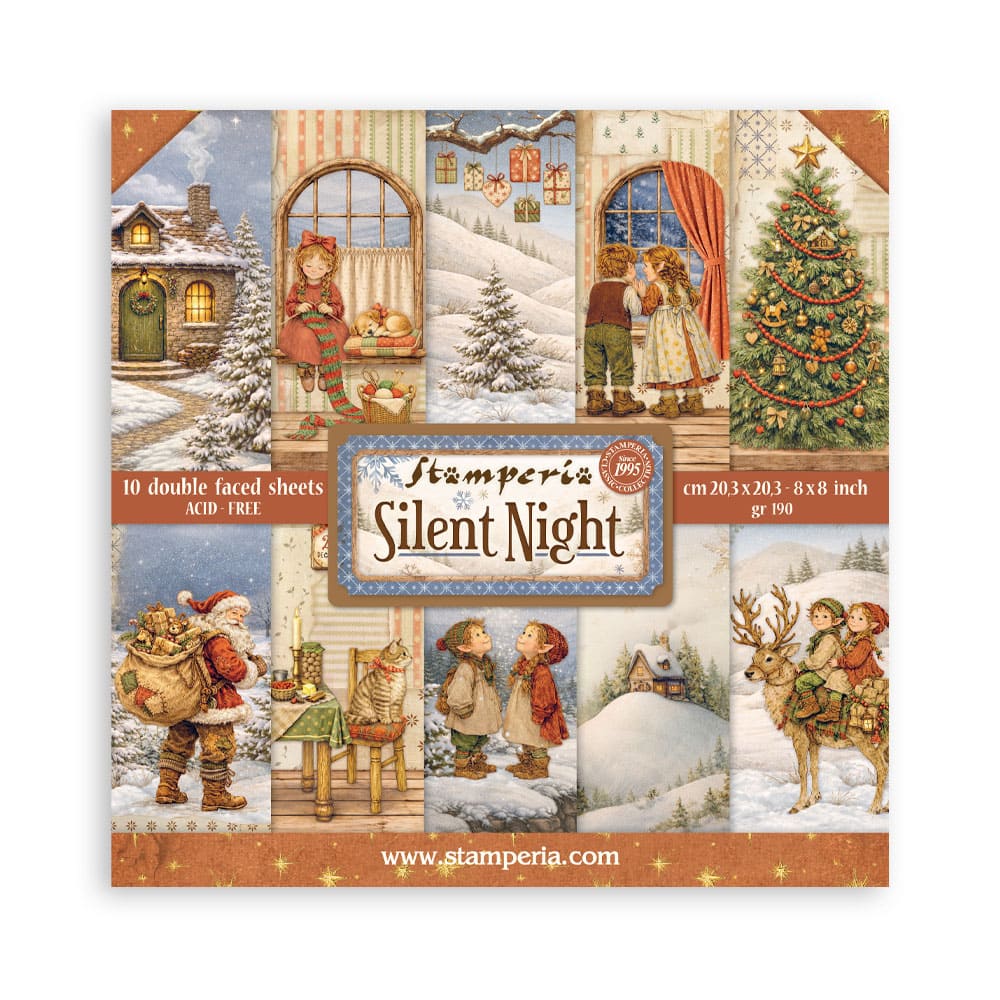 Scrapbookingpapper - Double faced - Silent Night