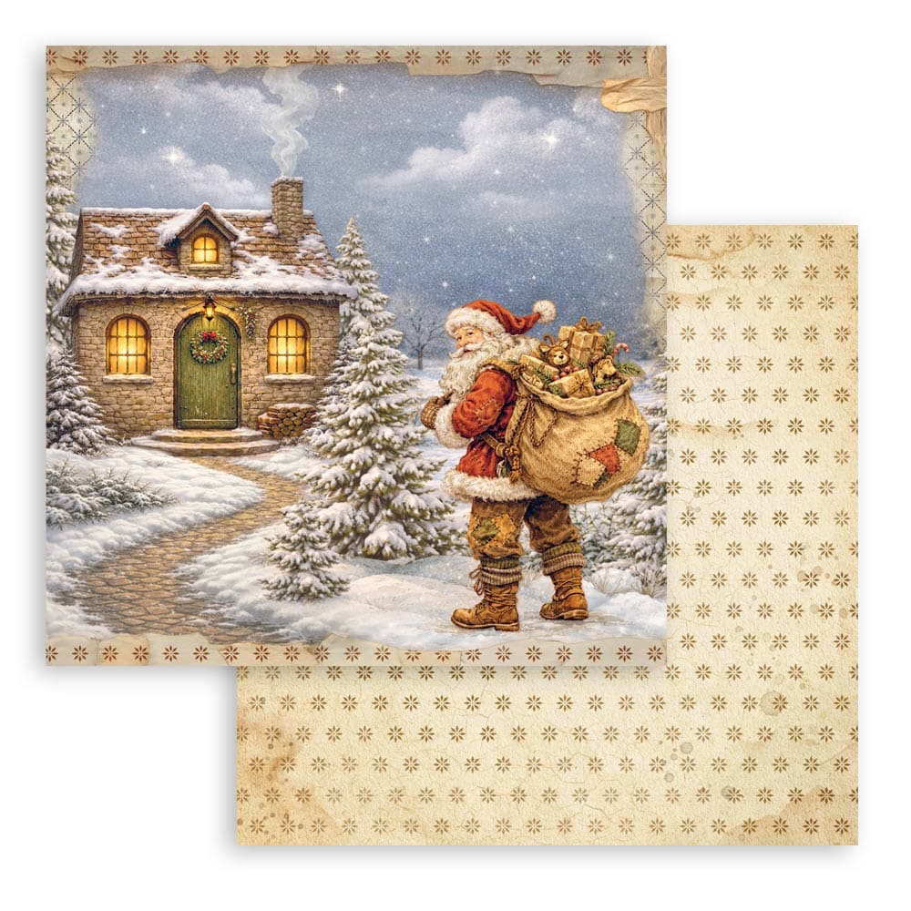 Scrapbookingpapper - Double faced - Silent Night