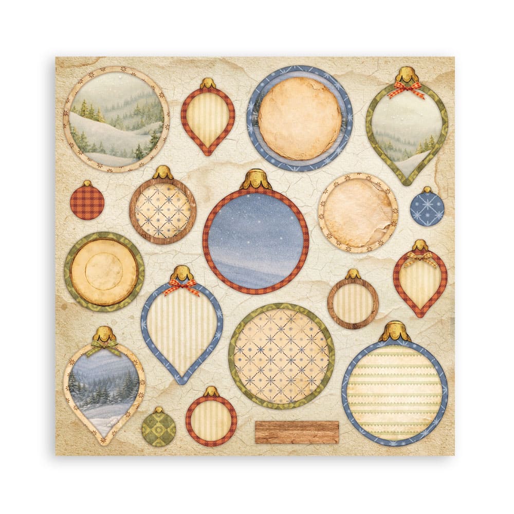 Scrapbookingpapper - Double faced - Silent Night