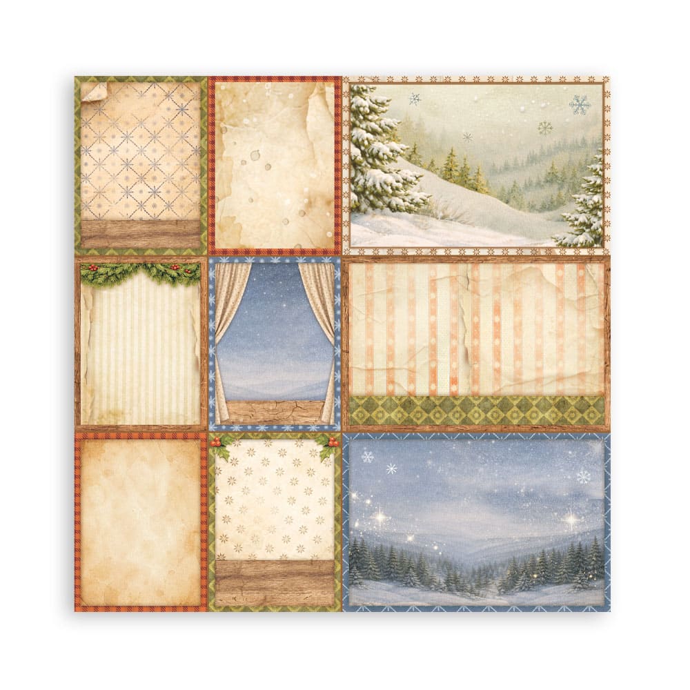Scrapbookingpapper - Double faced - Silent Night
