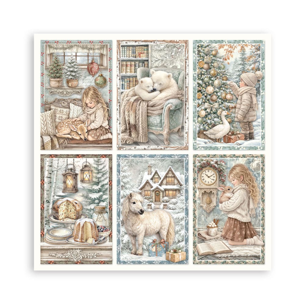 Scrapbookingpapper - Maxi Pad - White Christmas