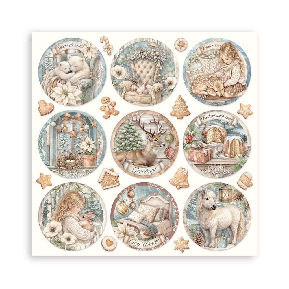 Scrapbookingpapper - Maxi Pad - White Christmas