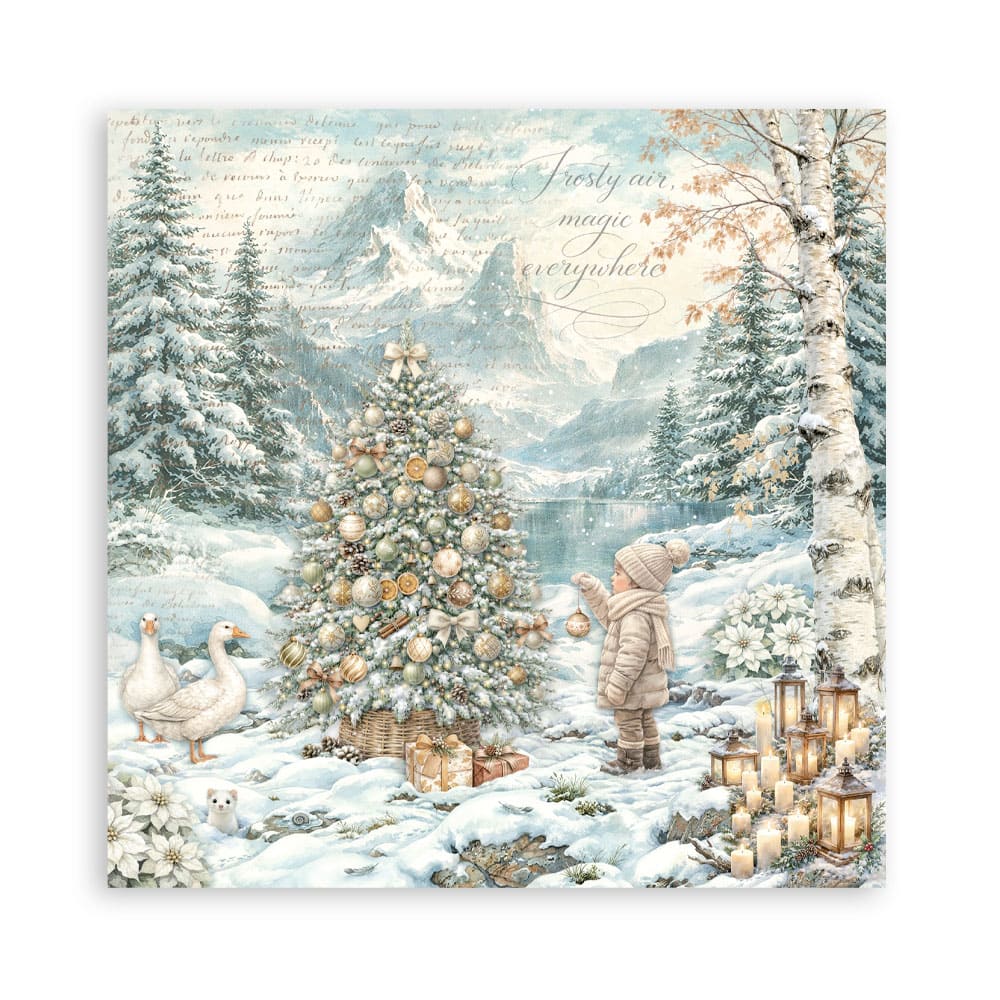Scrapbookingpapper - Maxi Pad - White Christmas