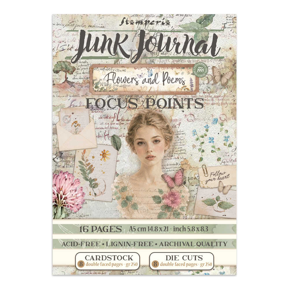 Focus points - Junk Journal - Flowers and Poems