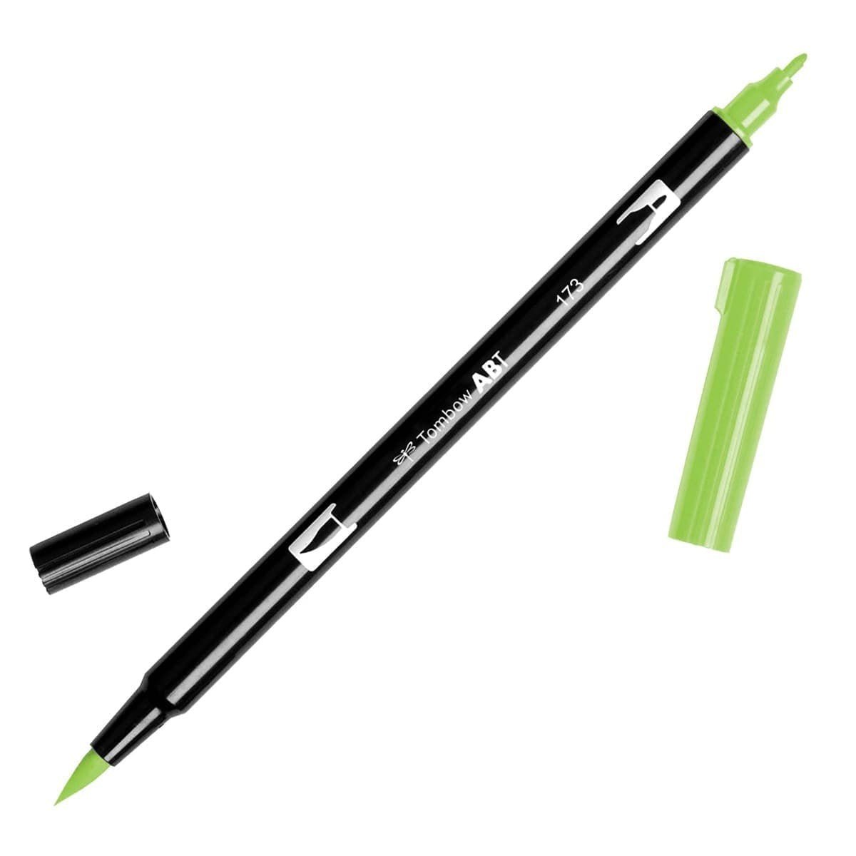 ABT Dual Brush pen - 173 Willow green - Pilgrön penselpenna - Tombow - Tidformera