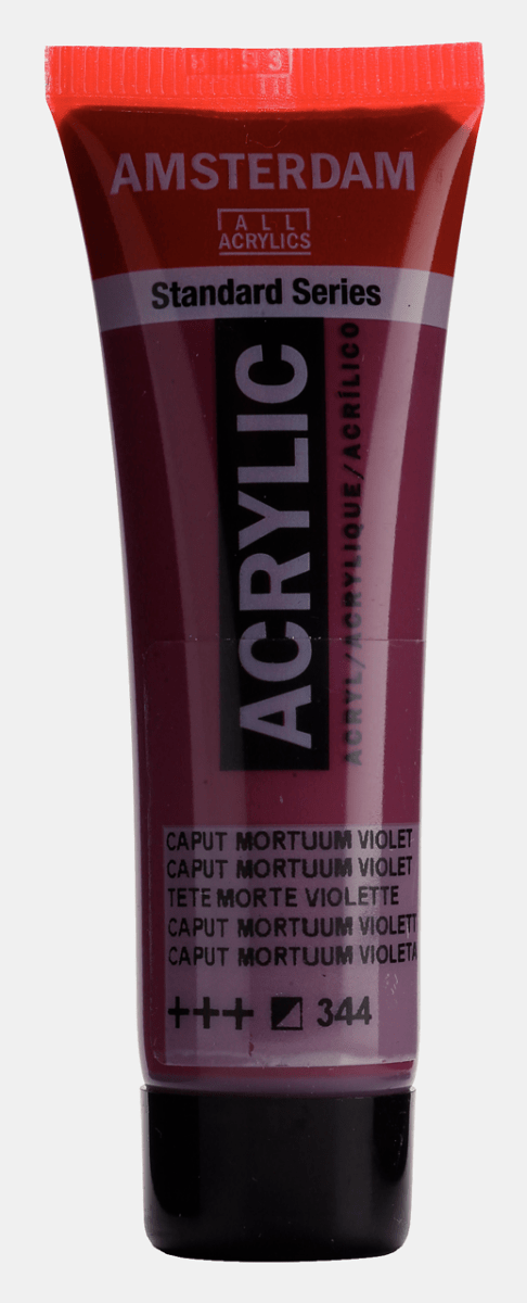 Liten tub med vinröd Amsterdam Akrylfärg 20 ml 344 - Caput Mortuum Violet från Royal Talens - Tidformera