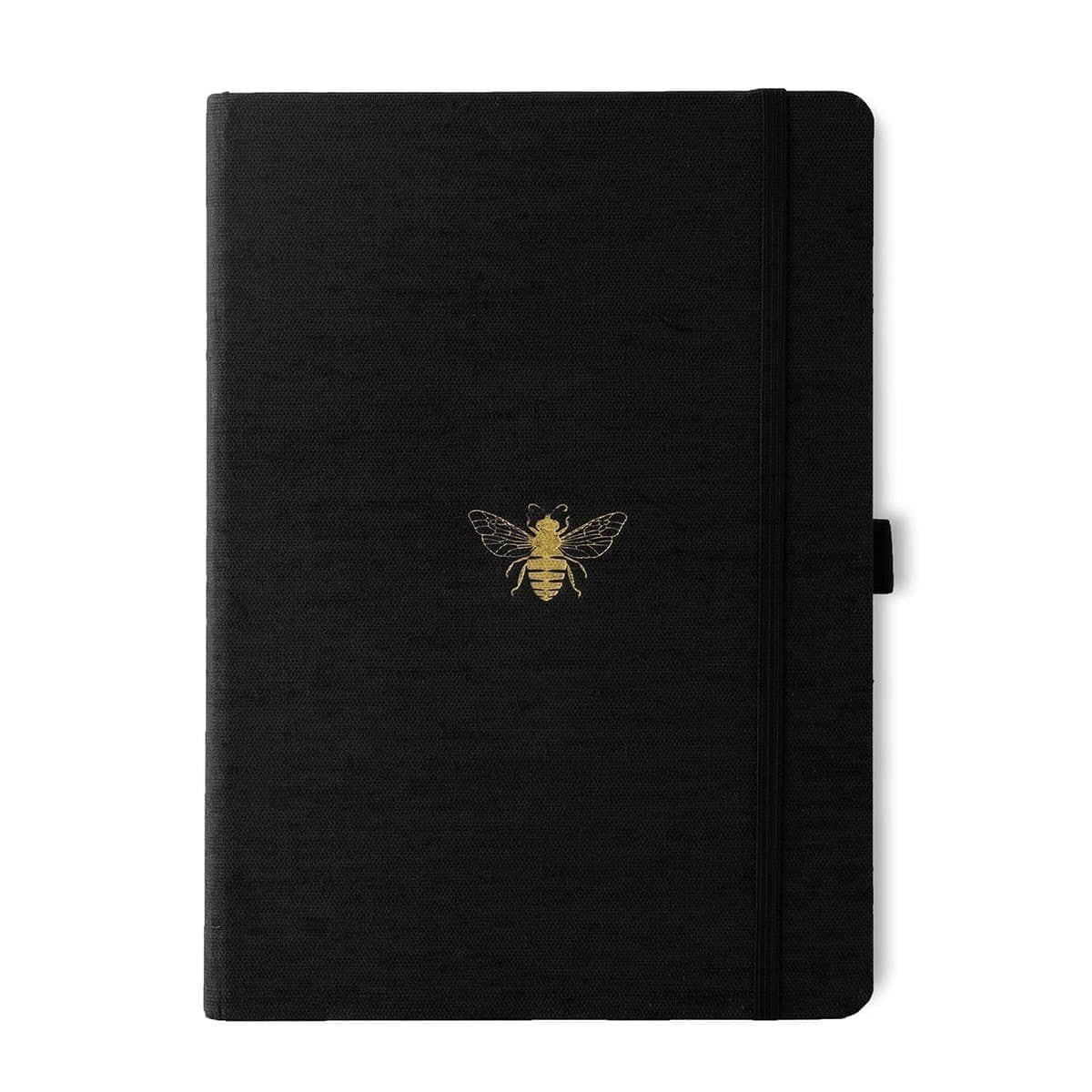 Anteckningsbok B5 PRO Bee Dotted från Dingbats* - Svart anteckningsbok med guldpräglad bi på pärmen. Boken har svart gummiband för stängning samt pennhållare.
- Tidformera