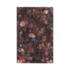 Anteckningsbok Floralia - Maxi Dotted Hård pärm - Svart anteckningsbok med blommor i många färger. Från Paperblanks - Tidformera