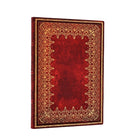Anteckningsbok Foiled - Midi Linjerad Flexis från Paperblanks. Skrivbok med röd och guldfärgad pärm - Tidformera