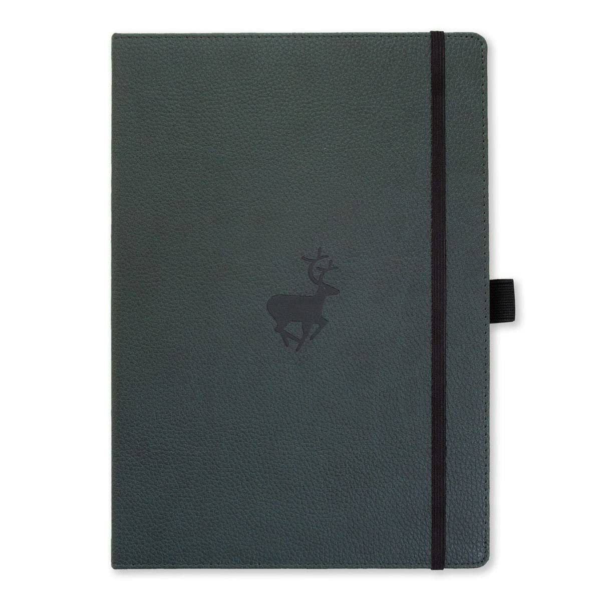 Anteckningsbok Wildlife Dotted A4 Green Deer från Dingbats* - Grön anteckningsbok. Boken har svart gummiband för stängning samt pennhållare.
- Tidformera