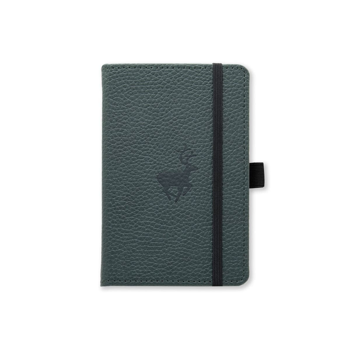 Anteckningsbok Wildlife Dotted A6 Green Deer frÄn Dingbats* - Grön anteckningsbok. Boken har svart gummiband för stÀngning samt pennhÄllare.
- Tidformera
