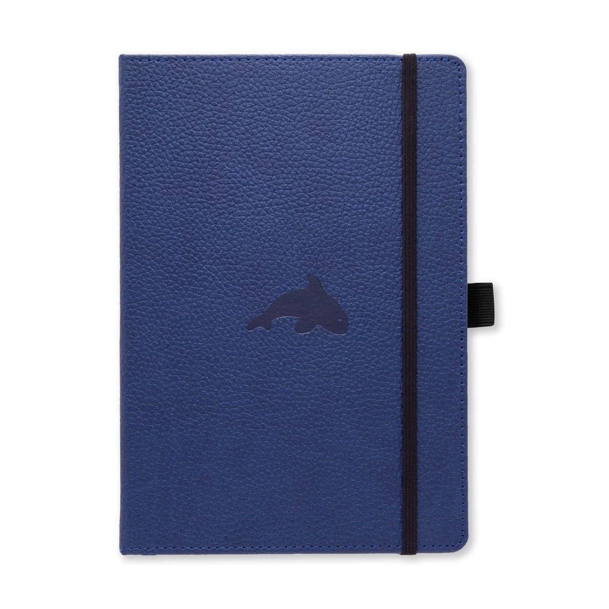 Anteckningsbok Wildlife Olinjerad A5 - Blue Whale från Dingbats* - Blå skrivbok med en val på - Tidformera