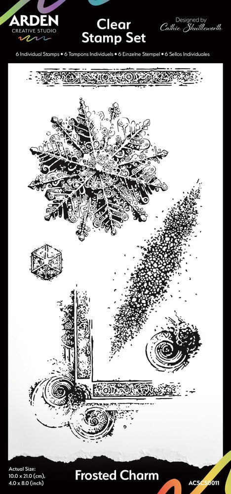 Clear stamps - Frosted Charm - 1 - Arden Creative Studio - Tidformera