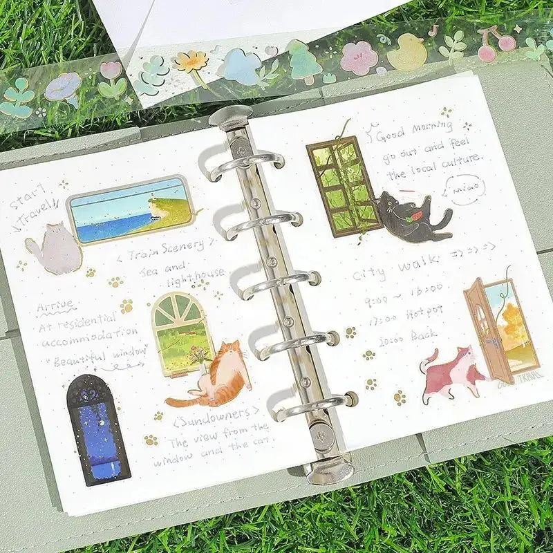 Clear tape Cat play - 4 - BGM - Tidformera