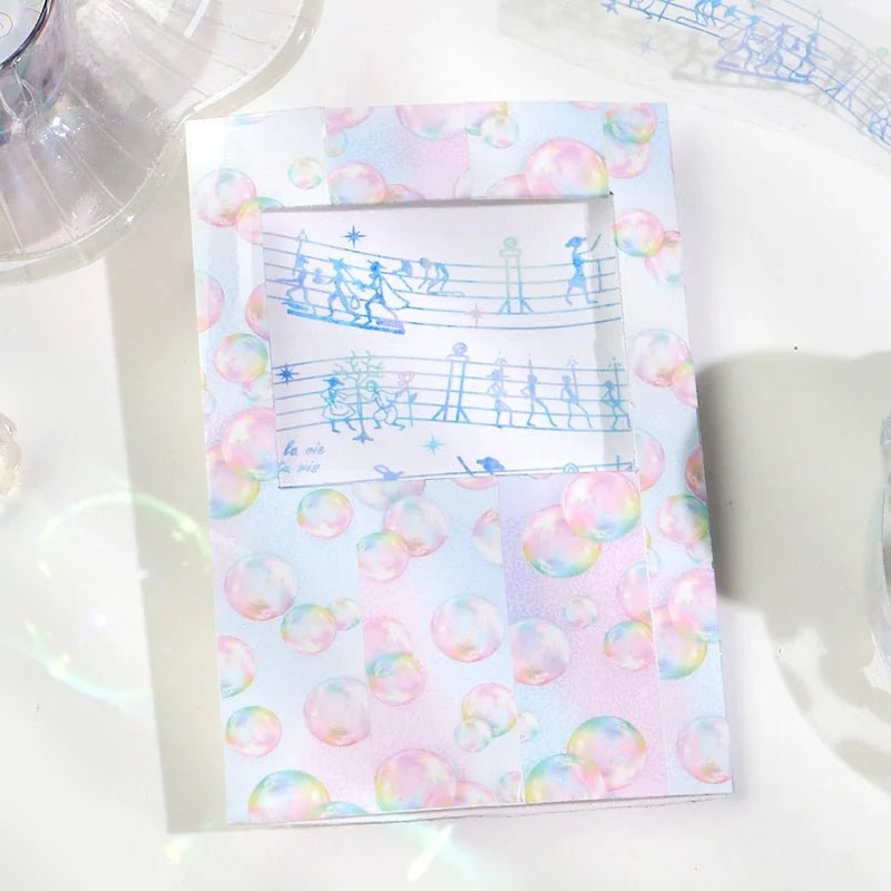 Clear tape Soap Bubble - 5 - BGM - Tidformera
