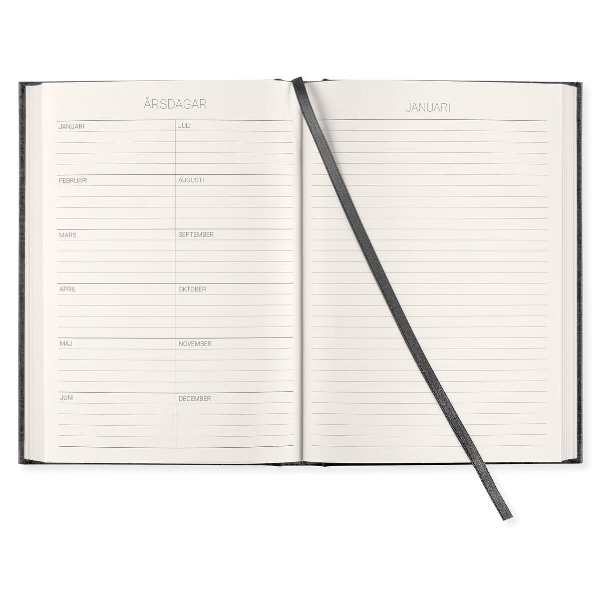 Dagböcker Paperstyle - Black 1 - år - 4 - Paperstyle - Tidformera