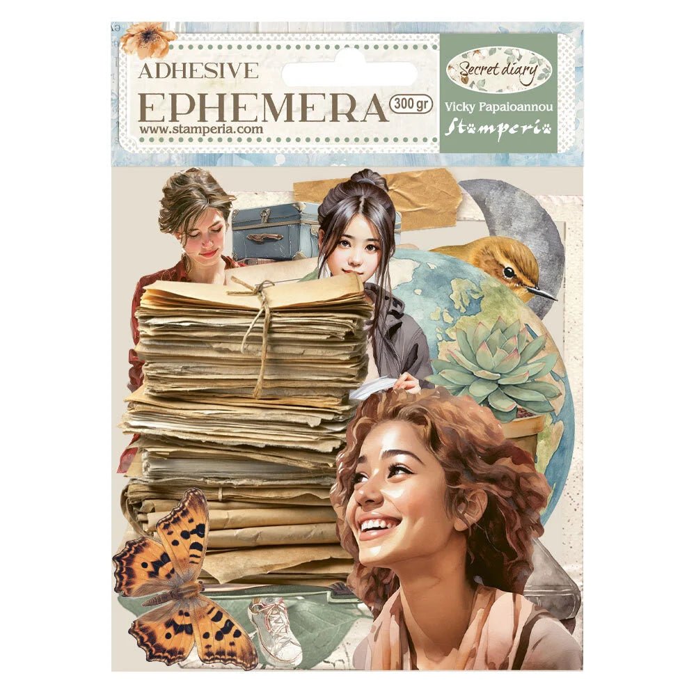Die cuts - Adhesive - Secret Diary - 1 - Stamperia - Tidformera