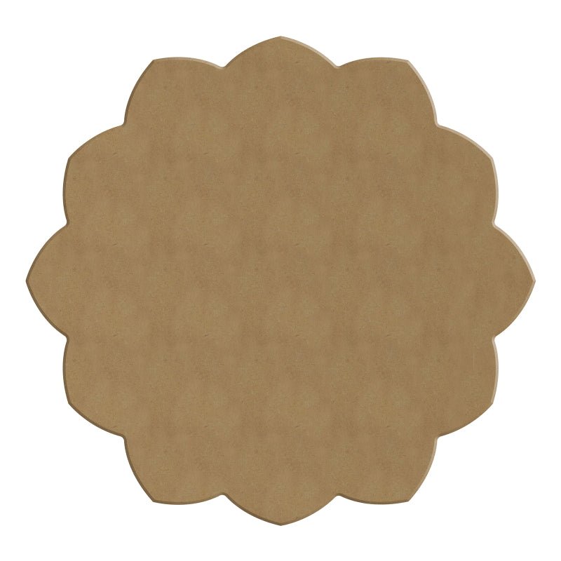 Dot Painting - Mdf - skiva och stencil - 20 cm - Pivoine - 3 - Aladine - Tidformera