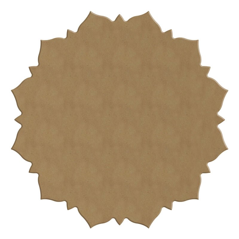 Dot Painting - Mdf - skiva och stencil - 20 cm - Soleil - 3 - Aladine - Tidformera
