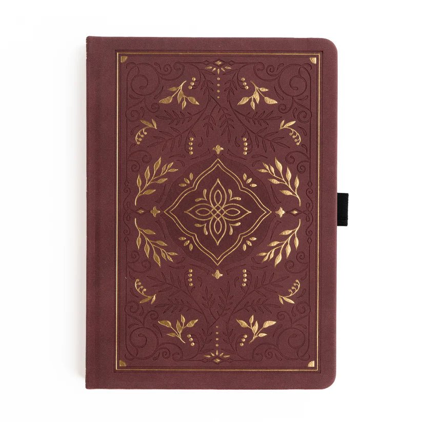 Dotted Notebook - A5 - Storybook in Plum - 1 - Archer & Olive - Tidformera