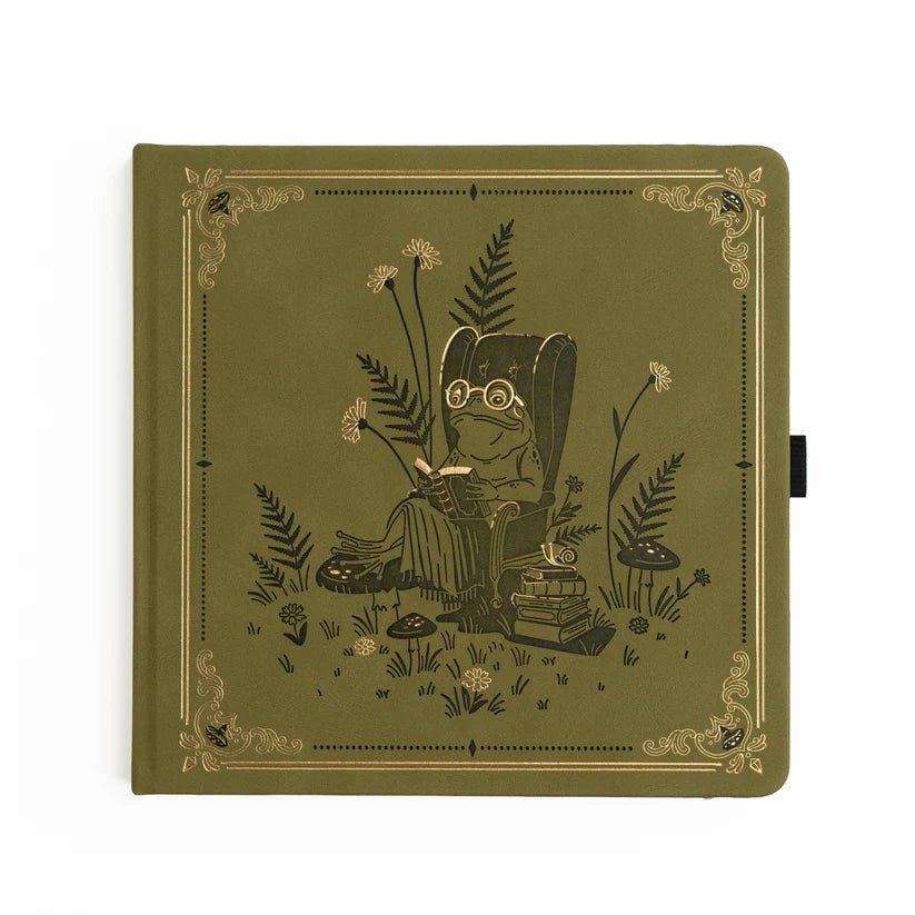 Dotted Notebook SQ - Literary frog - 1 - Archer & Olive - Tidformera