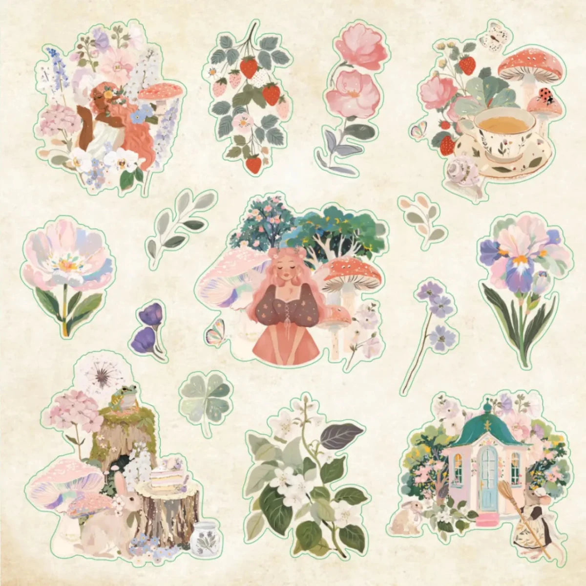Enchanted Forest Sticker book - 6 - Peter Pauper Press - Tidformera