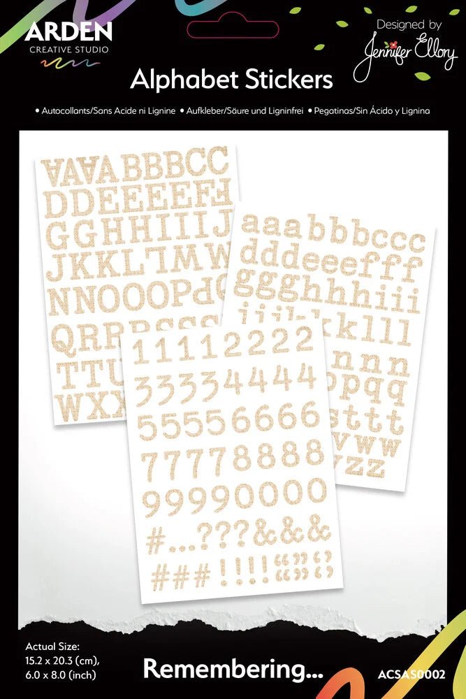 Fyndhörna - Alphabet Stickers - 1 - Tidformera - Tidformera