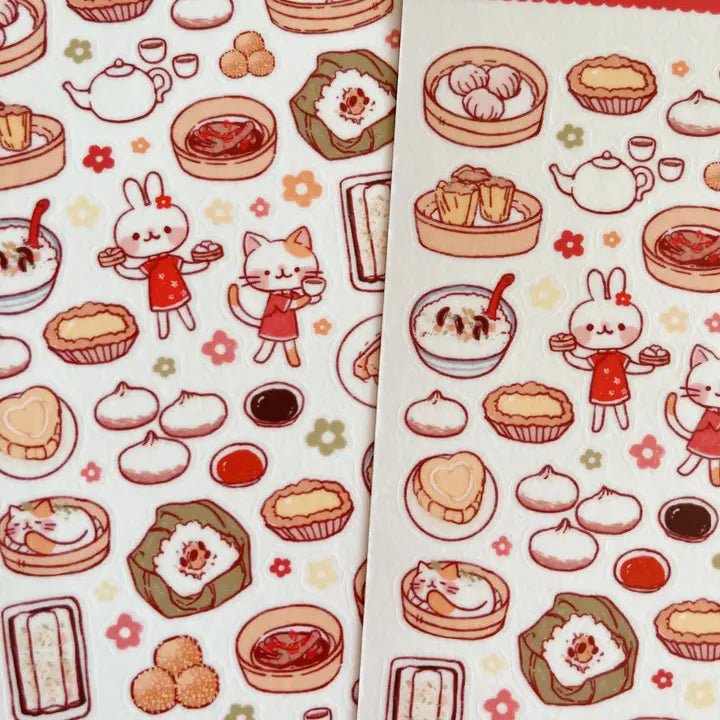 Fyndhörna Washi Stickers no. 032 Yum cha - 2 - Tidformera - Tidformera