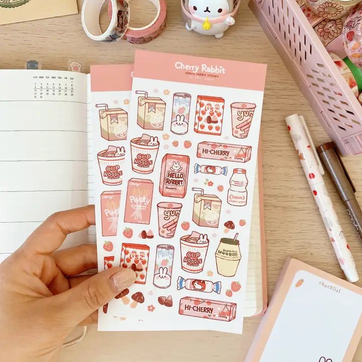 Fyndhörna Washi Stickers no. 041 Snacks - 3 - Tidformera - Tidformera