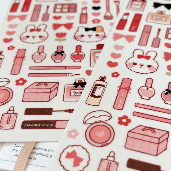 Fyndhörna Washi Stickers no. 079 make - up by miss rabbit - 3 - Tidformera - Tidformera
