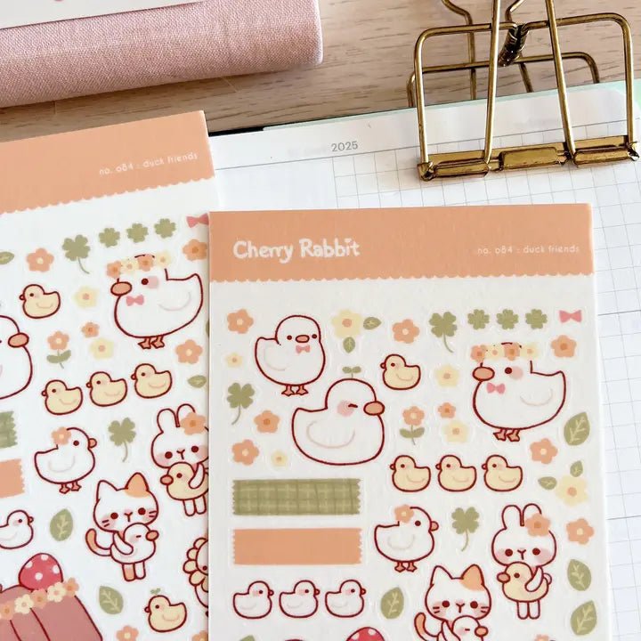Fyndhörna Washi Stickers no. 084 Duck friends - 2 - Tidformera - Tidformera