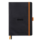 GoalBook Dotted notebook A5 - Black från Rhodia - Svart anteckningsbok. Boken har 2 bokmärkesband samt en orange gummiband för stängning och pennhållare.
- Tidformera
