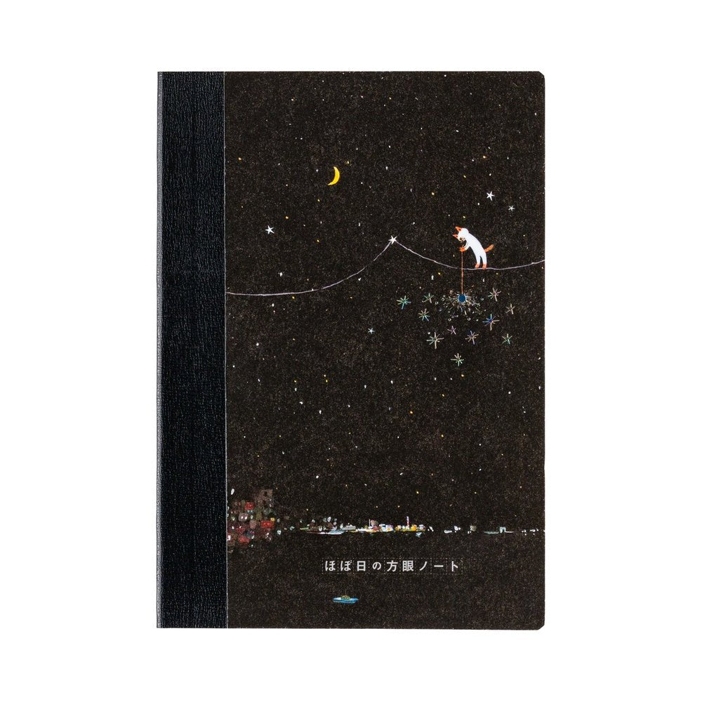 Hiroko Kubota: Hobonichi Graph Notebook (A6) - Another night of falling star sparklers - 2027 - 1 - Hobonichi Techo - Tidformera