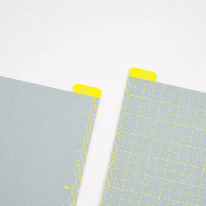 Hobonichi Pencil Board for Weeks (Ice Gray x Yellow) - 2027 - 2 - Hobonichi Techo - Tidformera