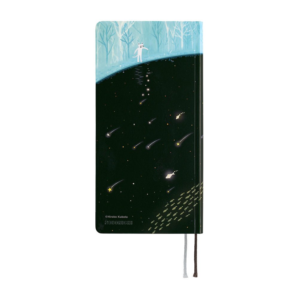 Hobonichi - Weeks Hiroko Kubota: Meteor Shower in the Light Blue Forest - 2027 - 2 - Hobonichi Techo - Tidformera